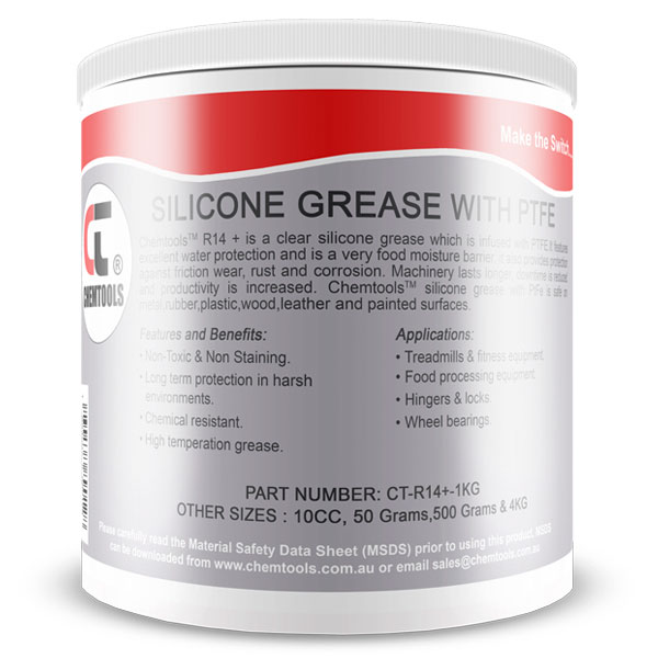 CHEMTOOLS SILICONE GREASE WITH PTFE 1KG BULK 